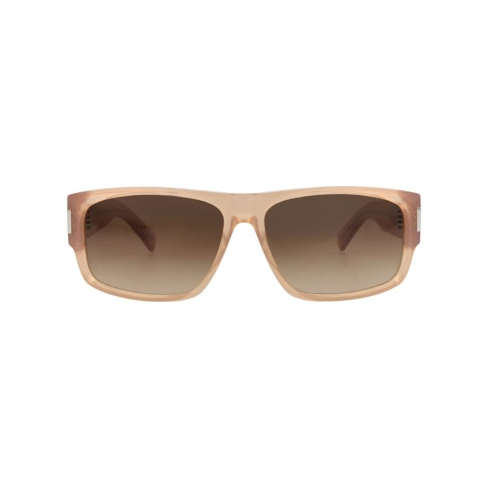 Saint Laurent Square-Frame Recycled Acetate Sunglasses Orange Mens - Picture 1 of 6